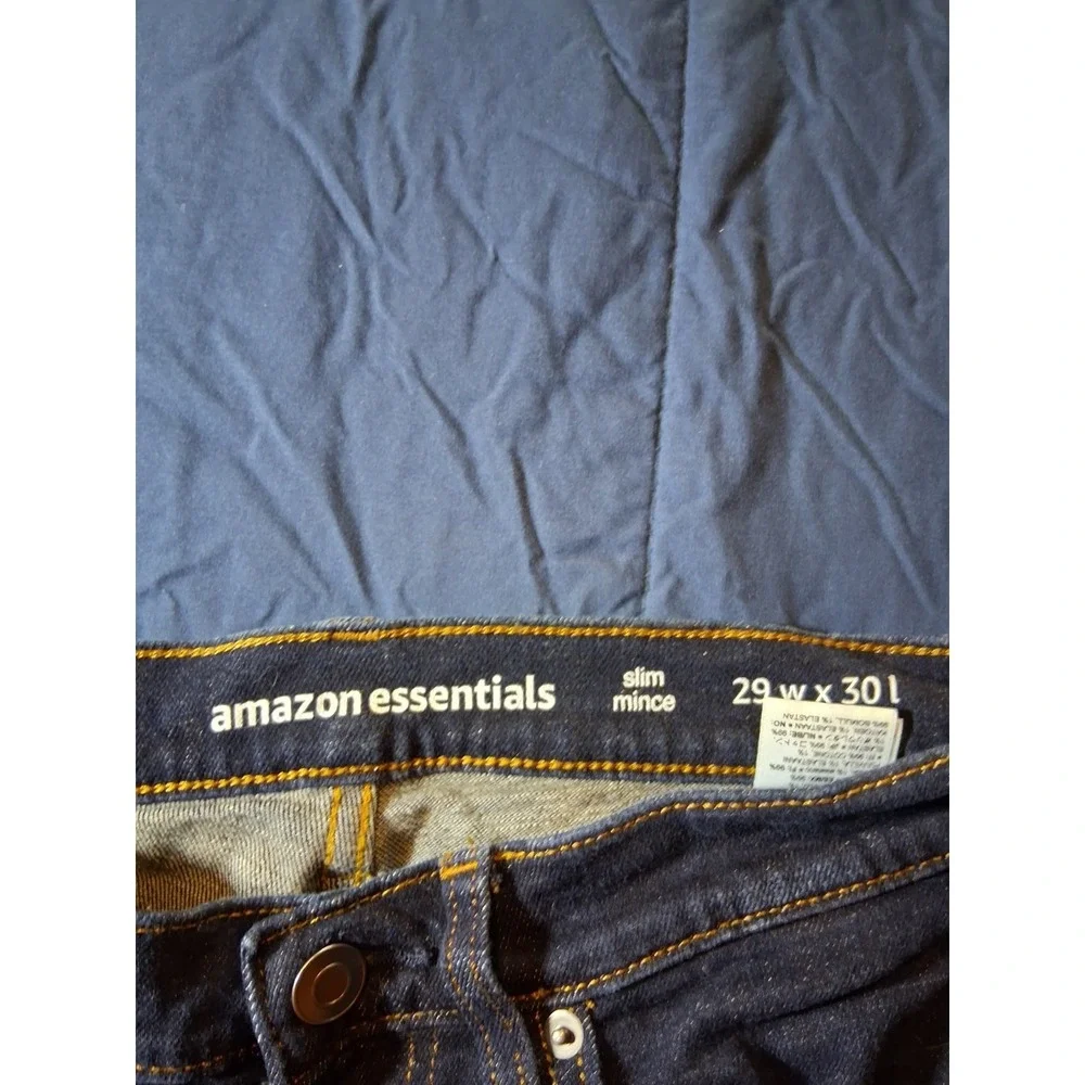 Mens Amazon Essentials‎ Slim Jeans Size 29Wx30L